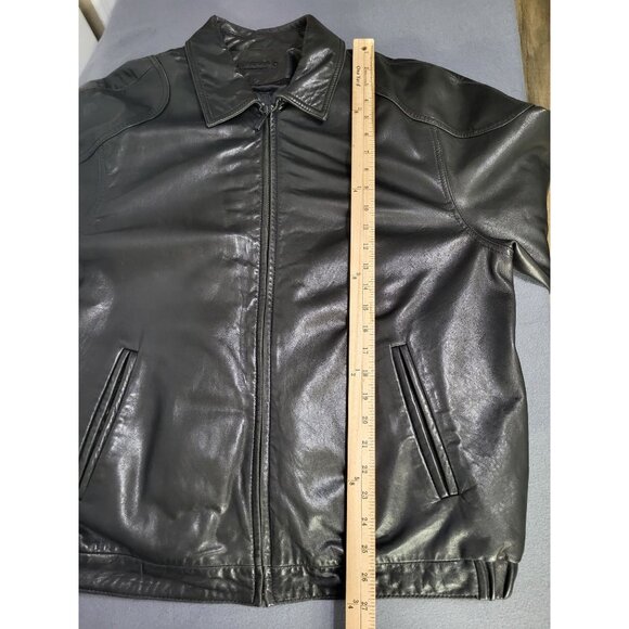 Wilsons Leather Vintage Men's SZ LG Shirt Collar Jacket with Removeable Liner - Picture 12 of 15
